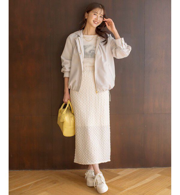 any SiS「【洗える】カットジャカードナロー スカート」|スカート|