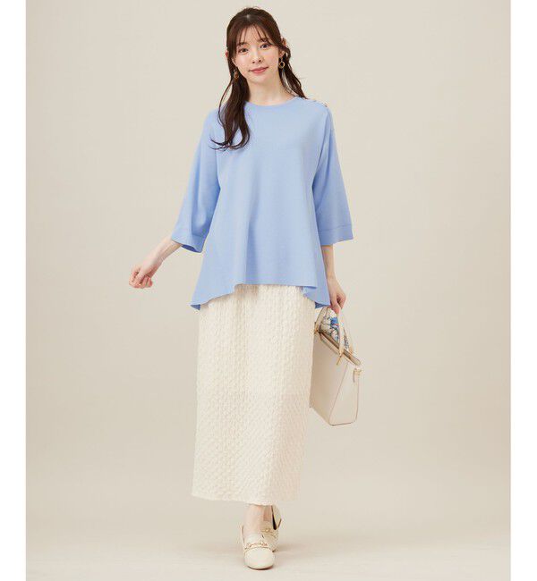 any SiS「【洗える】カットジャカードナロー スカート」|スカート|