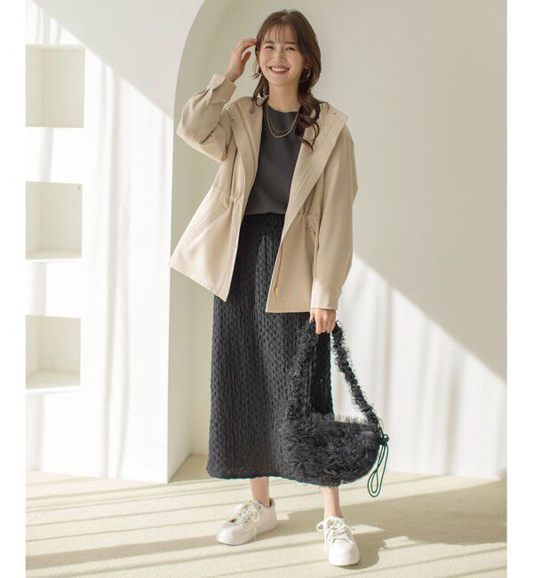 any SiS「【洗える】カットジャカードナロー スカート」|スカート|