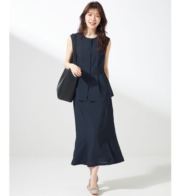 ANY SIS「【WEB・一部店舗限定】スイートクール ジレブラウス」|ベスト・ジレ|