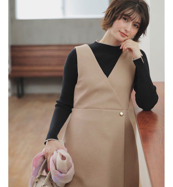 ANY SIS「【2SET】ジャンパースカート &times; ニット セット」|スーツ|