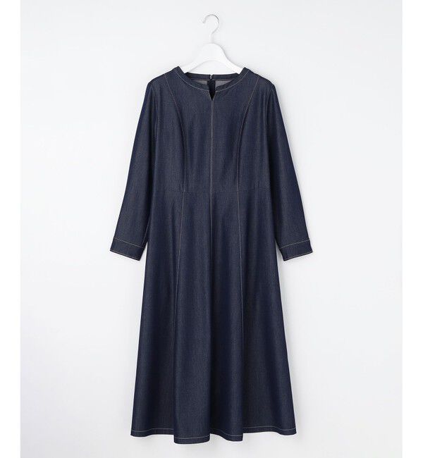 ANY SIS「シャンブレーベルテッド ワンピース」|ワンピース|