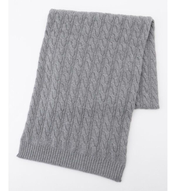 BEIGE,「【洗える】SEDONA / ウールカシミヤケーブルストール」|マフラー|