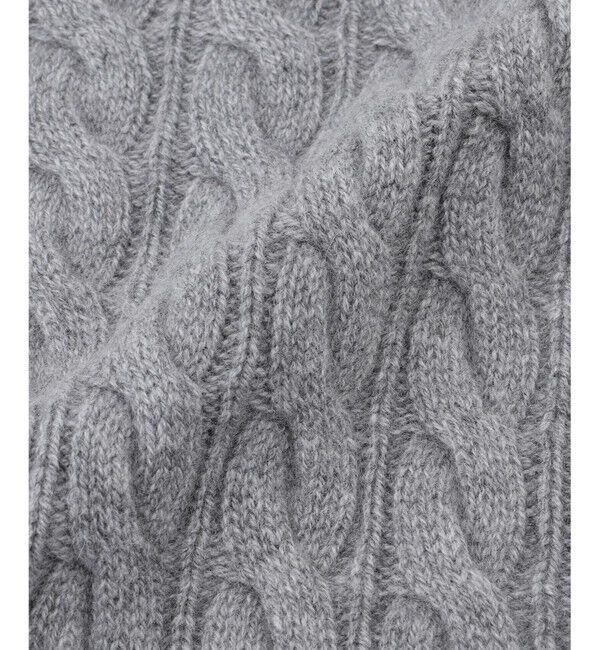 BEIGE,「【洗える】SEDONA / ウールカシミヤケーブルストール」|マフラー|