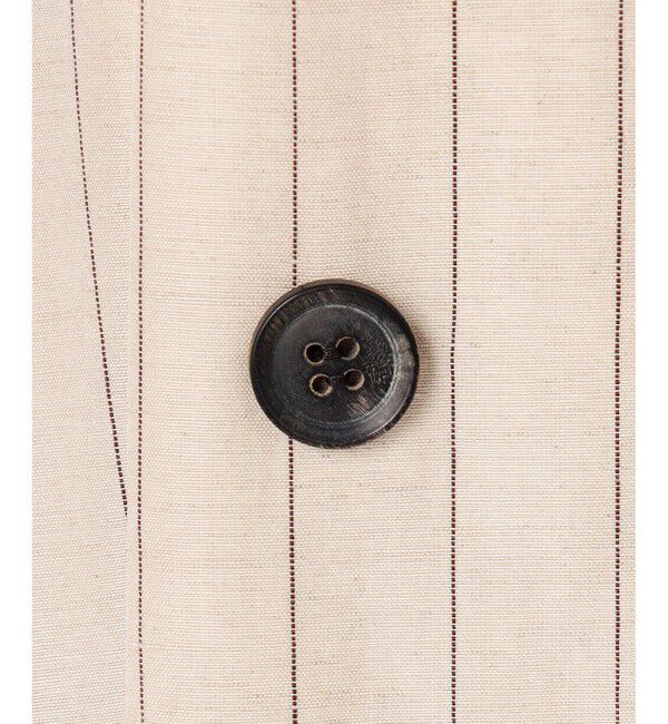 BEIGE,「ERYTH / リネンストライプダブルジャケット」|テーラードジャケット|