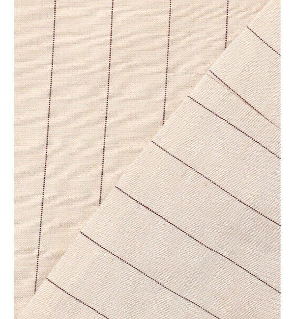 BEIGE,「ERYTH / リネンストライプダブルジャケット」|テーラードジャケット|