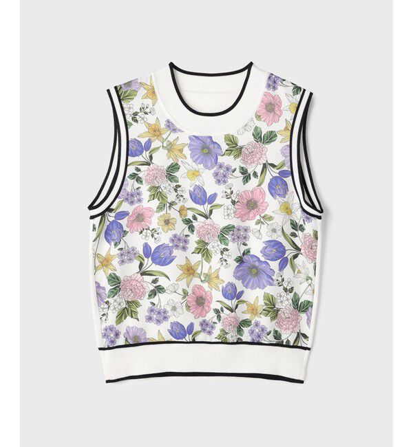 GRACE CONTINENTAL「フラワープリントニットトップ」|その他|