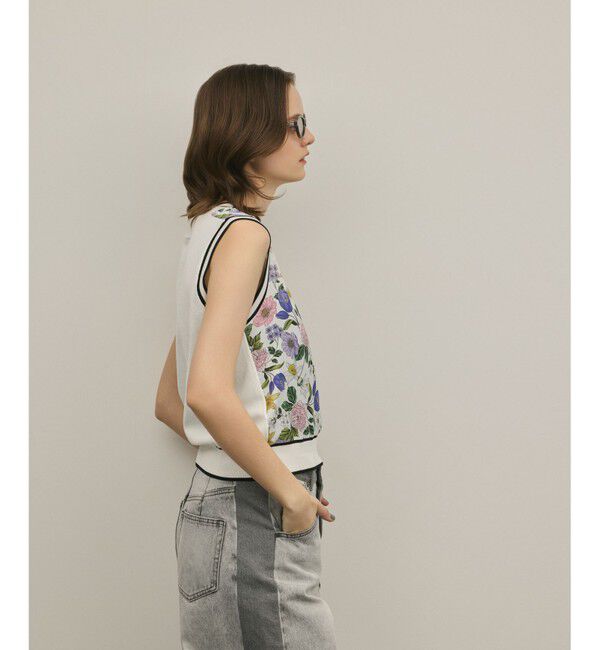 GRACE CONTINENTAL「フラワープリントニットトップ」|その他|