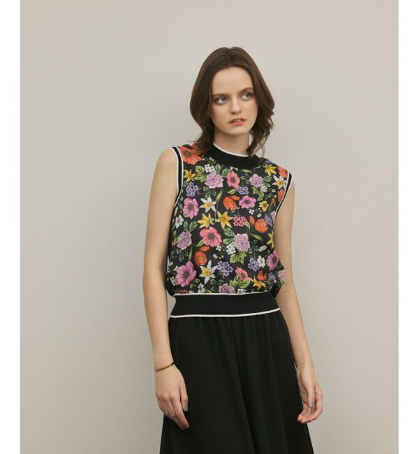 GRACE CONTINENTAL「フラワープリントニットトップ」|その他|