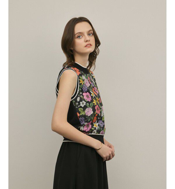 GRACE CONTINENTAL「フラワープリントニットトップ」|その他|