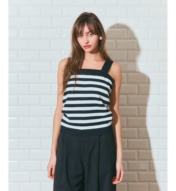 Grace Class「ボーダーニットキャミ」|キャミソール|