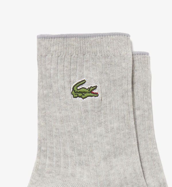 LACOSTE「クロックエンブレムプレーンショートソックス」|ソックス|