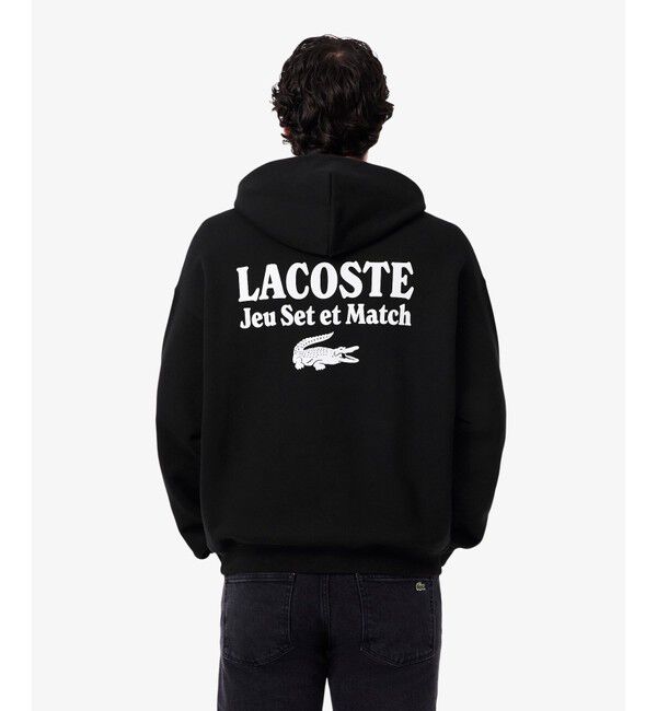 LACOSTE「Jeu Set et Matchバックプリントスウェットフーディー」|パーカー|