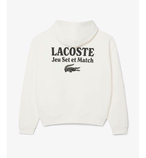 LACOSTE「Jeu Set et Matchバックプリントスウェットフーディー」|パーカー|