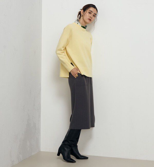 NOLLEY'S sophi「ウォッシャブルダブルジャージハーフジップタイトスカート」|タイト|