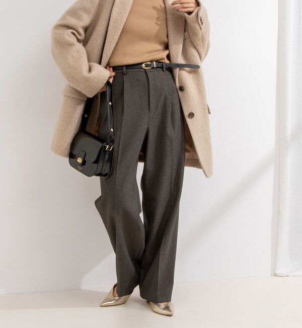 NOLLEY'S「ウォッシャブルウール調愛されイージーワイドパンツ」|その他|