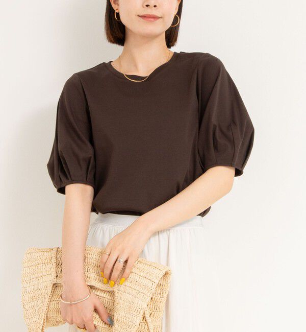 NOLLEY'S「高機能 LA＋スムース5分袖プルオーバーカットソー」|Tシャツ・カットソー|