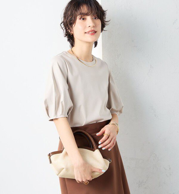 NOLLEY'S「高機能 LA＋スムース5分袖プルオーバーカットソー」|Tシャツ・カットソー|