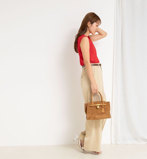 NOLLEY'S sophi「《アンサンブル対応/手洗い可能》マルチファンクション総針ノースリーブプルオーバーニット」|ニット・セーター|