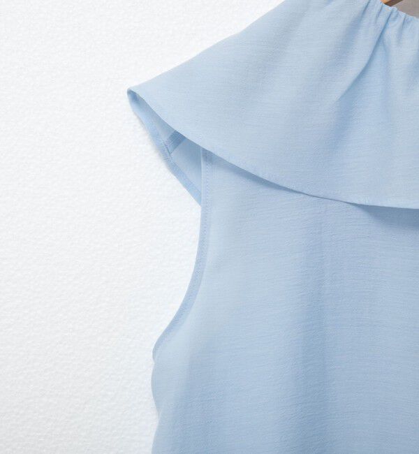 NOLLEY'S sophi「シアーラッフルノースリーブブラウス」|シャツ・ブラウス|