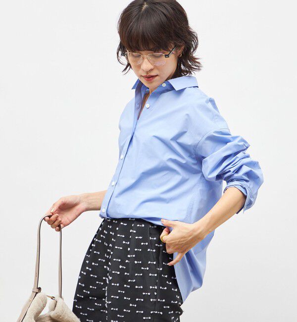 NOLLEY'S「MY STANDARD ウォッシャブルレギュラーシャツ」|シャツ・ブラウス|サックス