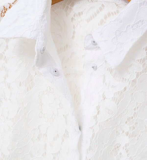 NOLLEY'S「ウォッシャブルレースシャツ」|シャツ・ブラウス|