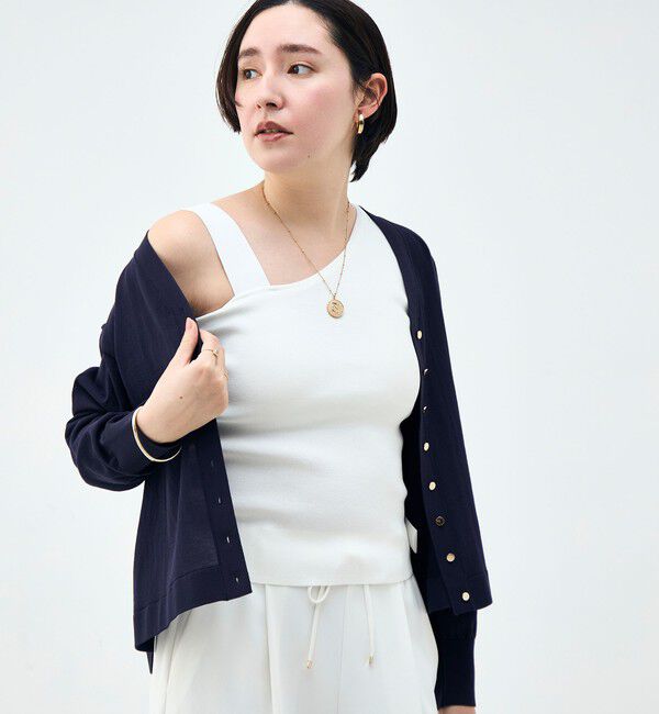 NOLLEY'S「《手洗い可能》アシメントリーカップ付きタンクトップ」|タンクトップ|