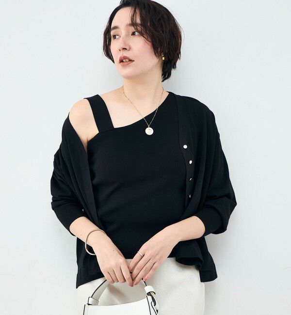 NOLLEY'S「《手洗い可能》アシメントリーカップ付きタンクトップ」|タンクトップ|