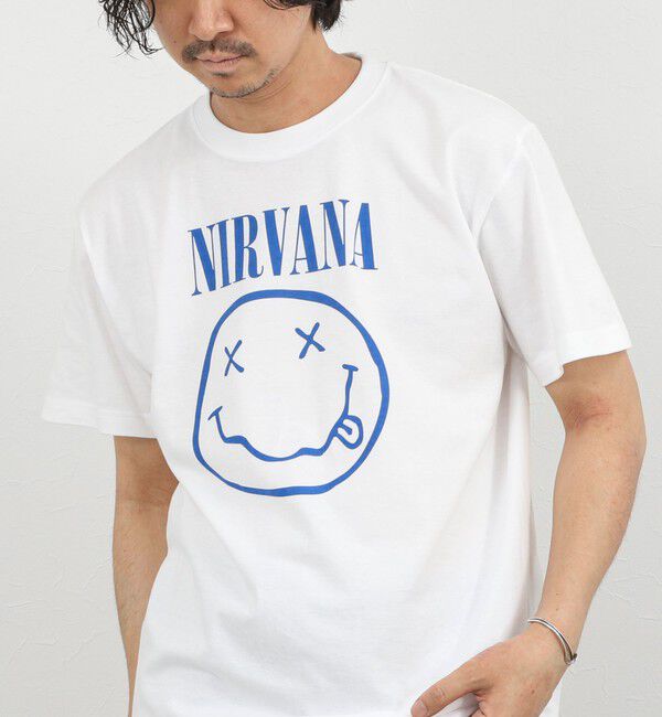 NOLLEY'S goodman「【GOOD ROCK SPEED】NIRVANA バンド プリントTシャツ 26SS」|Tシャツ・カットソー|ホワイト