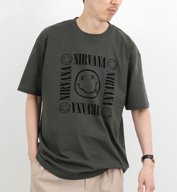NOLLEY'S goodman「【GOOD ROCK SPEED】NIRVANA バンド プリントTシャツ 26SS」|Tシャツ・カットソー|ブラック