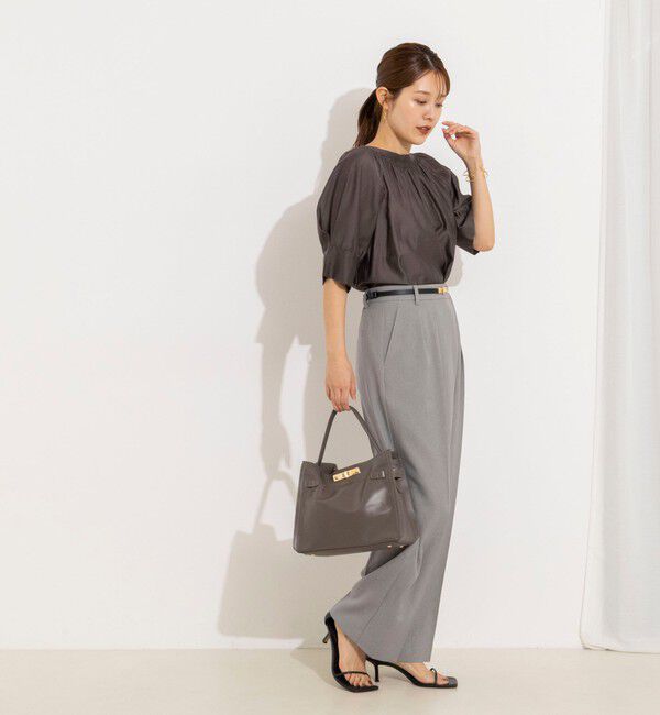 NOLLEY'S「ウォッシャブルラップ風ワイドパンツ」|その他|