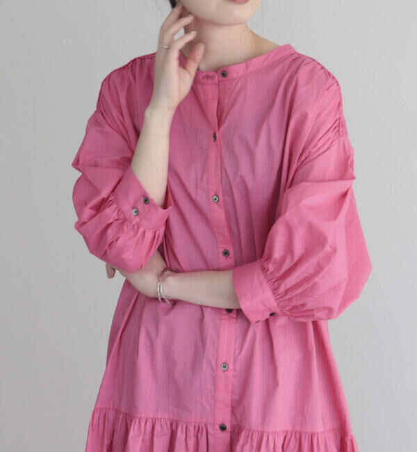 fredy emue「【fredyemueフレディエミュ】コードボリュームシャツワンピース」|ワンピース|