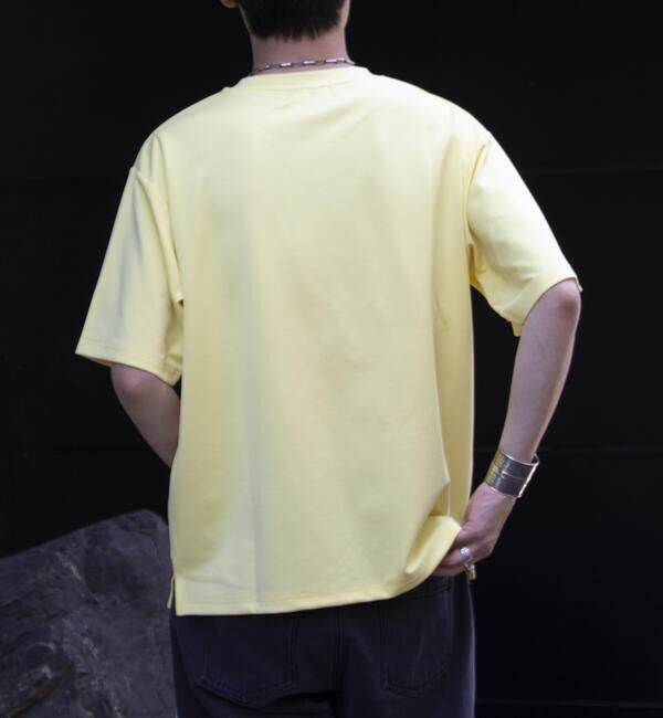 GLOSTER「【GLOSTER/グロスター】ポンチオーバーサイズ クルーネックTシャツ サイドスリット」|Tシャツ・カットソー|