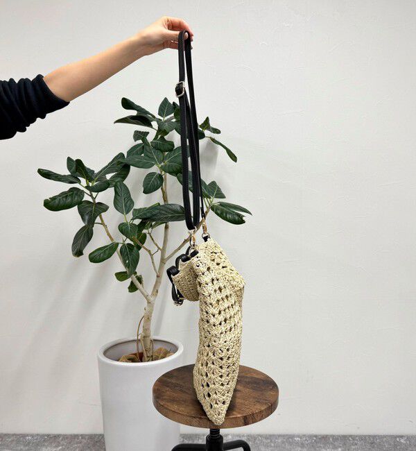 fredy emue「異素材ハンドルペーパートート＆ショルダーバッグ」|かごバッグ|