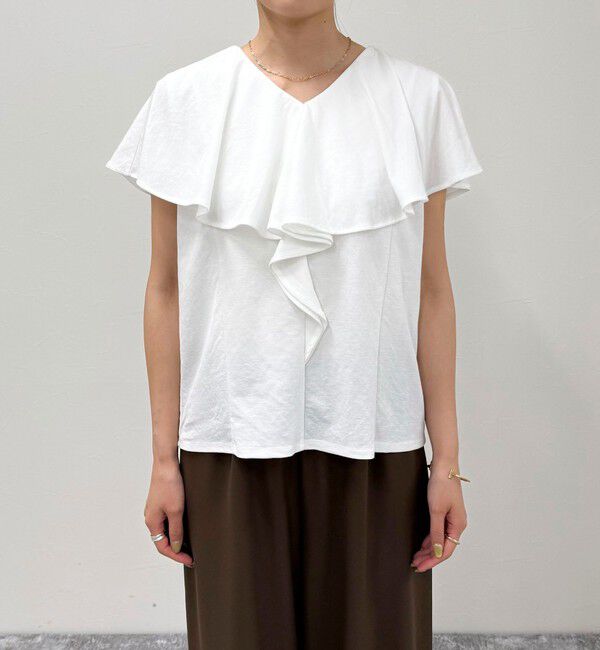 fredy emue「ラッフルカットソーブラウス」|Tシャツ・カットソー|