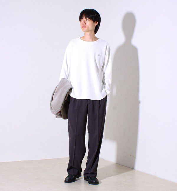 GLOSTER「【レイヤードに最適】【GEVACO】ワッフル素材ロングスリーブTシャツ」|Tシャツ・カットソー|