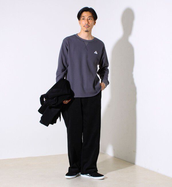 GLOSTER「【レイヤードに最適】【GEVACO】ワッフル素材ロングスリーブTシャツ」|Tシャツ・カットソー|