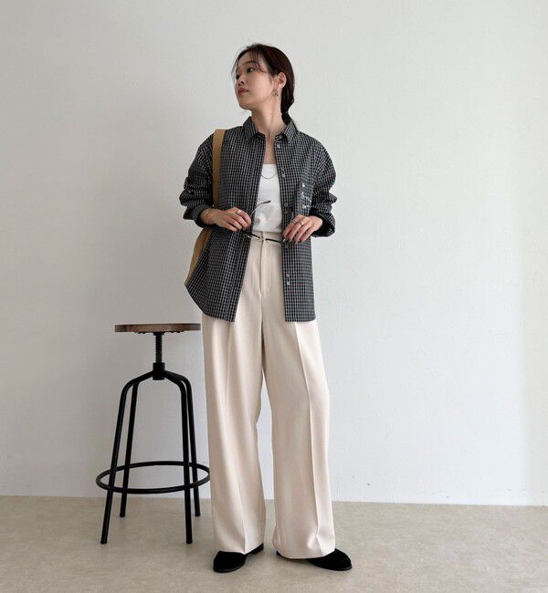 fredy emue「チェック刺繍シャツ」|シャツ・ブラウス|