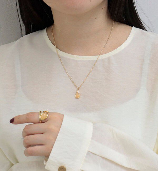 fredy emue「カラーストーン&times;メタルラインリング」|リング|