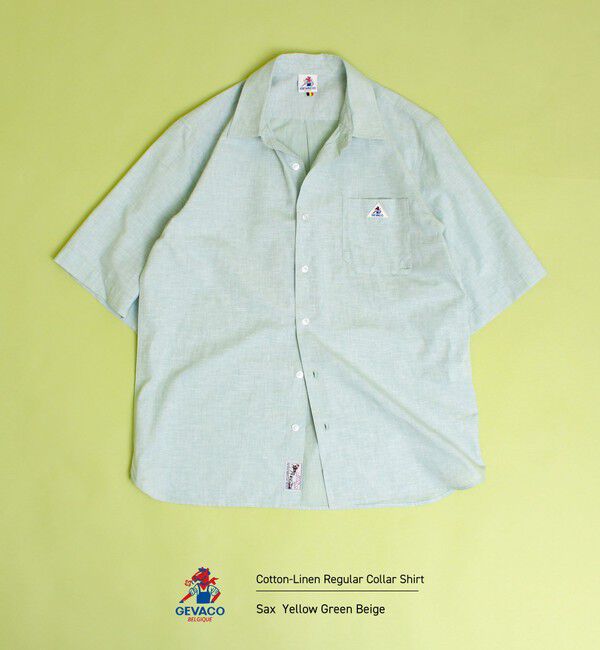 GLOSTER「【GEVACO/ゲバコ】レギュラーカラー半袖シャツ」|シャツ・ブラウス|