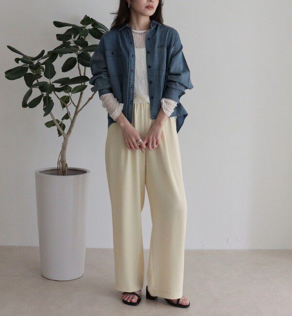 fredy emue「シアーレースロンTシャツ」|Tシャツ・カットソー|