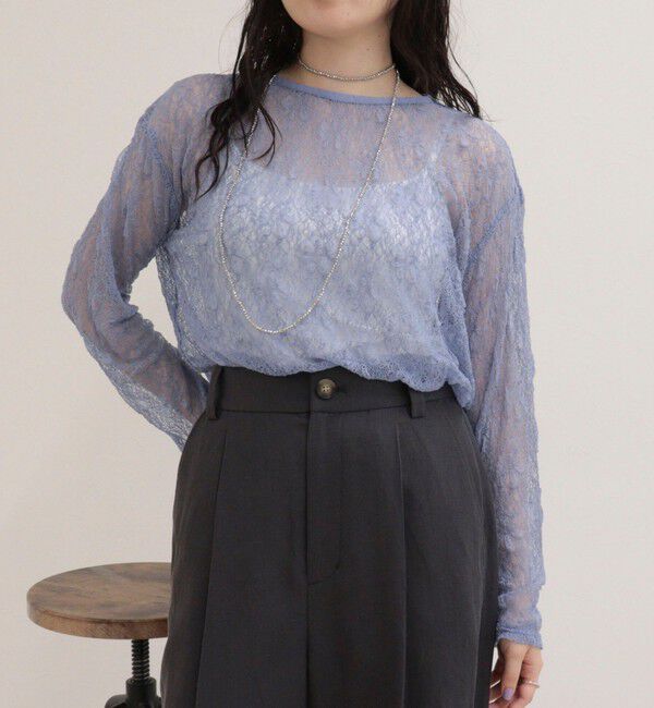 fredy emue「シアーレースロンTシャツ」|Tシャツ・カットソー|