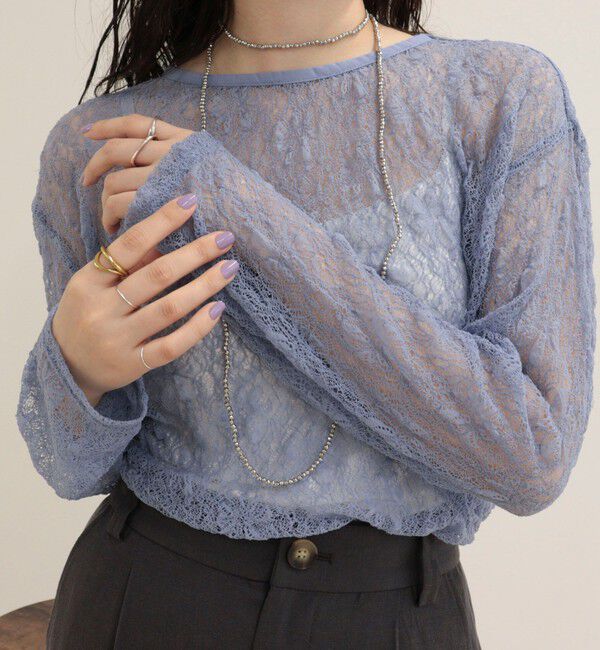 fredy emue「シアーレースロンTシャツ」|Tシャツ・カットソー|