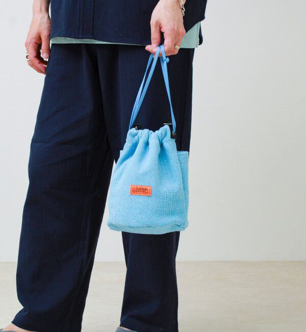 GLOSTER「【UNIVERSAL OVERALL】Summer knit purse」|ショルダー・メッセンジャー|