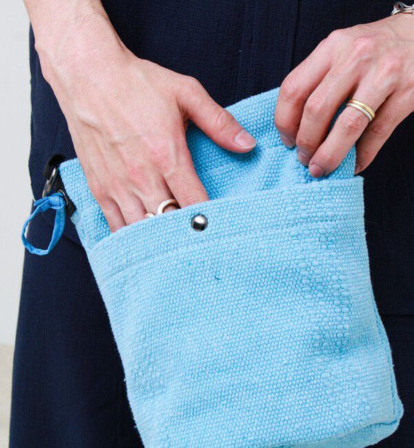 GLOSTER「【UNIVERSAL OVERALL】Summer knit purse」|ショルダー・メッセンジャー|