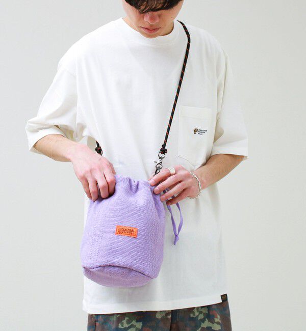GLOSTER「【UNIVERSAL OVERALL】Summer knit purse」|ショルダー・メッセンジャー|