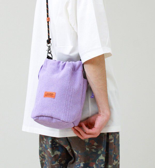 GLOSTER「【UNIVERSAL OVERALL】Summer knit purse」|ショルダー・メッセンジャー|