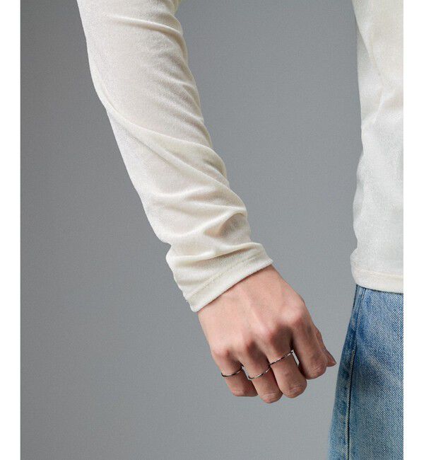 SALON adam et rope'「シアーベロアクルーネックPO」|Tシャツ・カットソー|