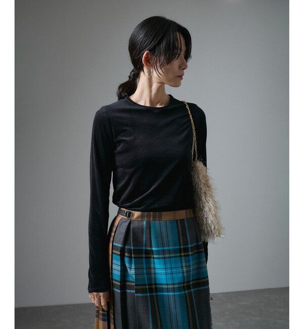 SALON adam et rope'「シアーベロアクルーネックPO」|Tシャツ・カットソー|