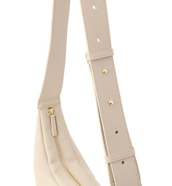 SALON adam et rope'「【WEB限定】スプリットレザームーンショルダー」|ショルダー・メッセンジャー|